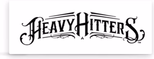 Heavy Hitters cannabis brand logo. Available at Leafology