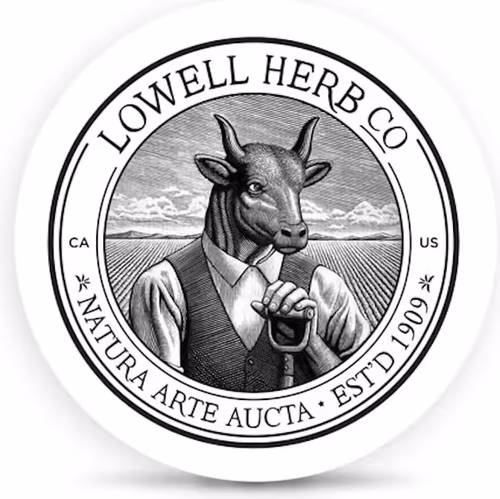 Lowell Herb Co. cannabis brand logo. Available at Leafology