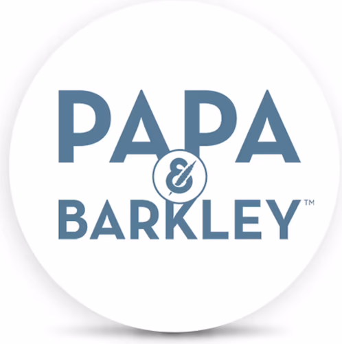 Pap&B cannabis brand logo. Available at Leafology