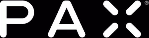 PAX cannabis brand logo. Available at Leafology